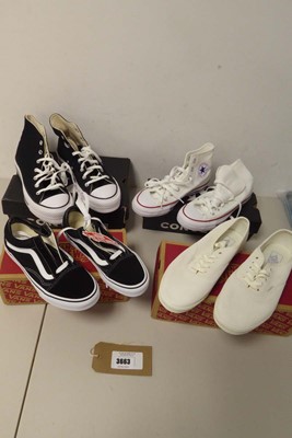 Lot 3663 - Boxed pair of Converse lift high tops,...
