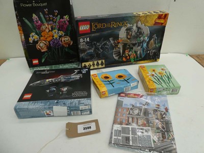 Lot 3598 - Lego model kits including Flower Bouquet, Lord...