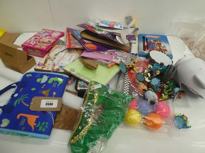 Lot 3599 - Large bag of art, craft, stationary and...