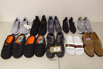 Lot 3670 - 10 pairs of men's shoes of various styles and...