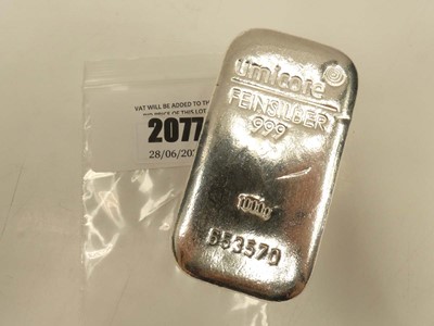 Lot 2077 - Umicore 1kg .999 fine silver bar