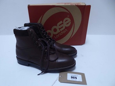 Lot 3675 - Boxed pair of Base London ashland pull up...
