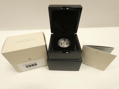 Lot 2080 - 2025 The Silver Sovereign Proof Coin with box,...