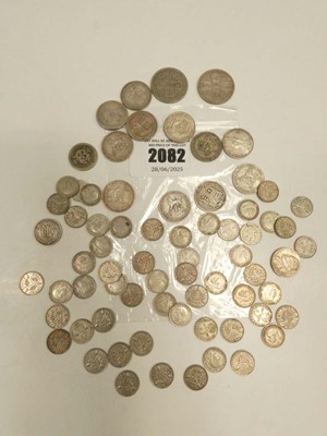 Lot 2082 - Collection of pre-1947 silver content Florins,...