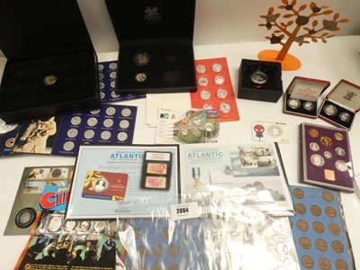 Lot 2084 - Quantity collectable coin sets and starter...