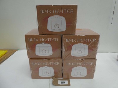 Lot 3619 - 5 x AccueilPort wax heaters