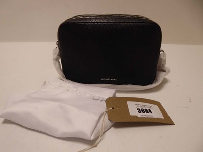 Lot 3684 - Michael Kors bryant black leather camera cross...
