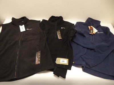 Lot 3687 - 3x Berghaus fleece jackets