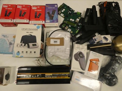 Lot 2411 - Mixed electricals, accessories and devices