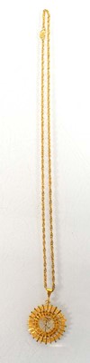 Lot 502 - A Middle Eastern yellow metal ropetwist...