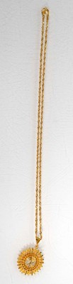 Lot 502 - A Middle Eastern yellow metal ropetwist...