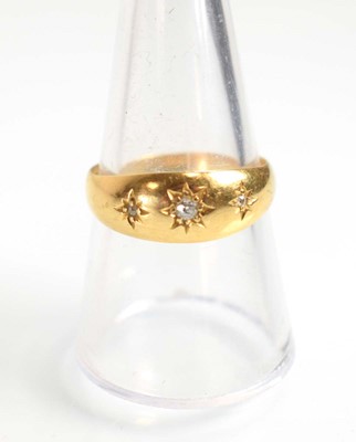 Lot 508 - An early 20th century 18ct yellow gold ring...