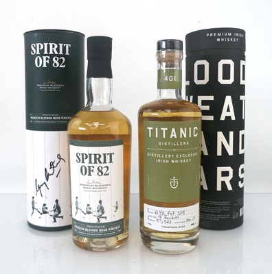 Lot 18 - 2 bottles of Irish Whiskey, 1x Titanic...