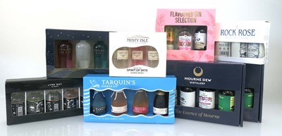 Lot 25 - 8 Gin Gift Sets of miniatures by Tarquin's,...