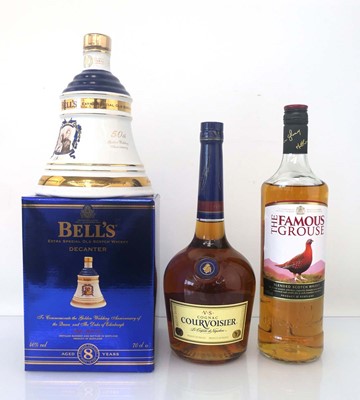 Lot 32 - 3 bottles, 1x Courvoisier VS Cognac 40% 1...