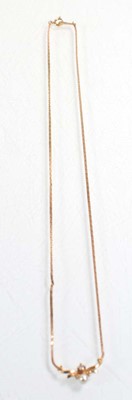 Lot 538 - Four 9ct yellow gold necklaces including a...