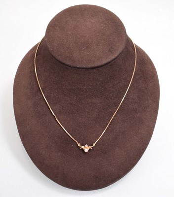 Lot 538 - Four 9ct yellow gold necklaces including a...