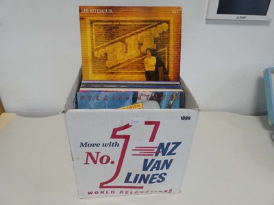Lot Box containing vinyl albums incl. The Rolling...