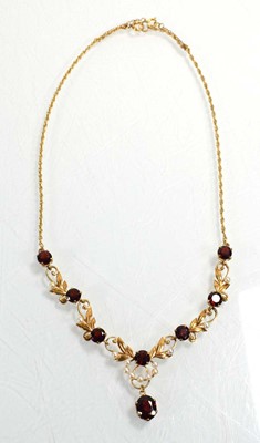 Lot 549 - A 9ct yellow gold ropetwist necklace...