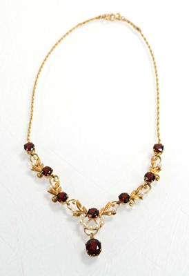 Lot 549 - A 9ct yellow gold ropetwist necklace...