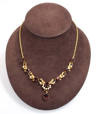 Lot 549 - A 9ct yellow gold ropetwist necklace...