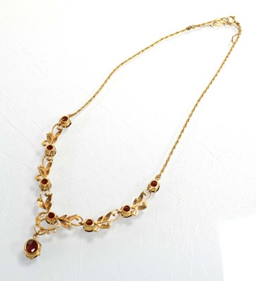 Lot 549 - A 9ct yellow gold ropetwist necklace...