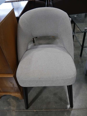 Lot 1232 - Grey and black upholstered chair