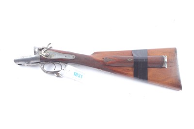 Lot 1651 - (S2) The stock action and forend of a 12 bore...