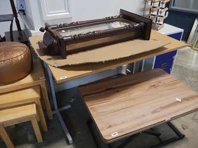 Lot 1243 - Single cantilever desk unit together with 2...