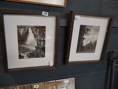 Lot 1284 - 2 framed pictures of "Yosemite Park" mountain...