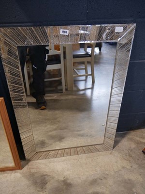 Lot 1286 - Glass framed mirror