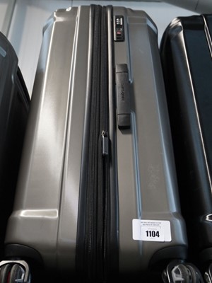 Lot 1104 - Samsonite grey suitcase with matching hand...