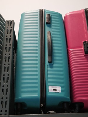 Lot 1115 - Turquoise American Tourister suitcase