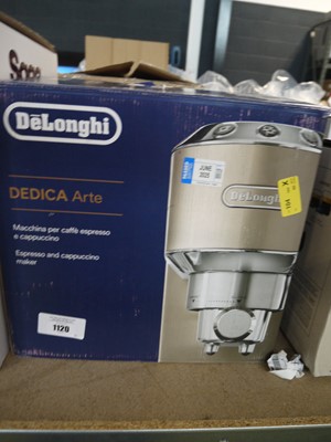 Lot 1120 - De'Longhi Dedica Arte coffee machine in box