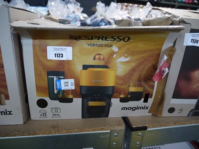 Lot 1123 - Nespresso Vertuo Pop Magimix coffee machine