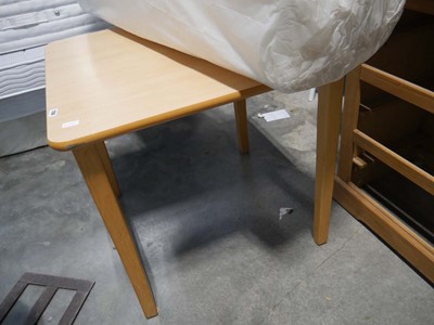 Lot 1288 - Beech wood square table