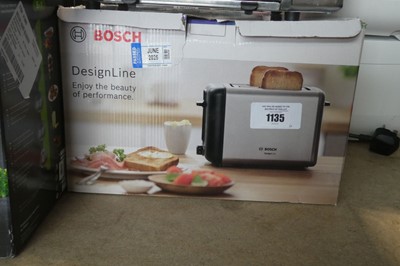 Lot 1135 - Bosch toaster and box
