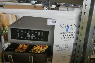 Lot 1139 - Sur la Table double basket air fryer in box
