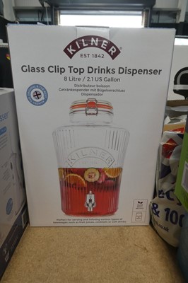 Lot 1157 - Boxed Kilner glass drinks dispenser