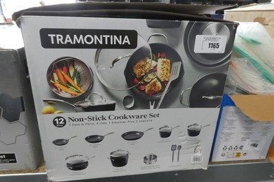 Lot 1165 - Tramontina 12 piece non-stick cookware set