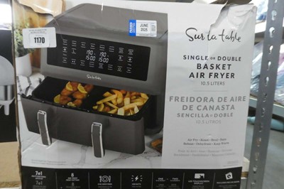 Lot 1170 - Sur la Table single or double basket air fryer