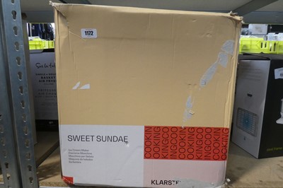 Lot 1172 - Boxed Klarstein Sweet Sundae ice cream maker