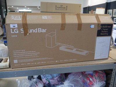 Lot 1310 - LG USC9 sound bar and sub woofer, boxed