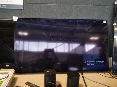 Lot 1317 - Sony 55" Smartl TV with remote, no stand...