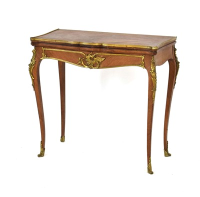 Lot 10 - A late 19th/early 20th century French rosewood,...