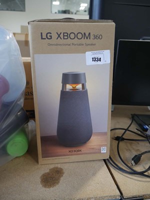 Lot 1334 - LG XBoom 360 omnidirectional portable speaker,...