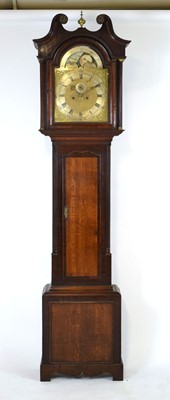 Lot 13 - J. Elliot, Leeds: a longcase clock, the face...