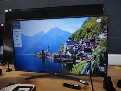 Lot 1340 - LG 49" TV with remote and stand (model...