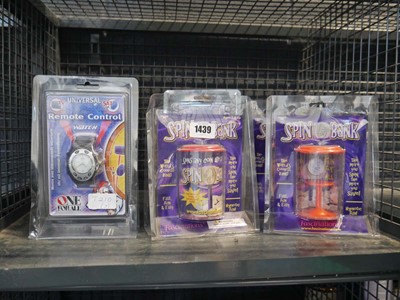 Lot 1439 - 3 spin banks and 3 remote control watches