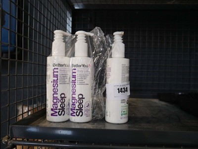 Lot 1434 - 3 BetterYou Magnesium Sleep body lotion bottles